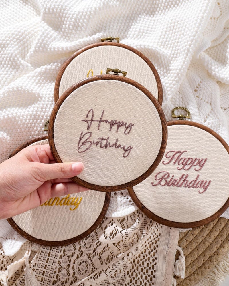 LIWOFLY Baby Monthly Milestone Markers Disc, Happy Birthday Decoration for Infant Room, Wooden Announcement Sign, Birthday Signs, Shower Gift, Reusable Photo Props (Small Brown Text) - Image 3